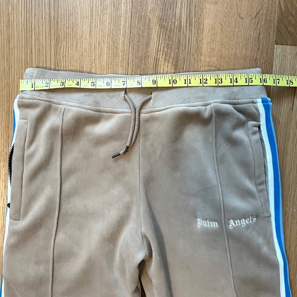 ✨Host Pick✨ Palm Angels Tan Velour Rainbow Stripe Track Pants - Picture 10 of 12